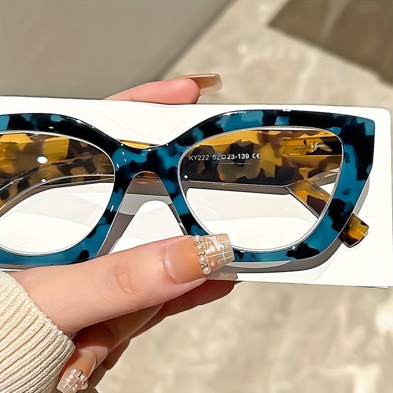 Square Glasses Frames - Unisex Retro Acetate Eyewear for Women & Men - HalleBeauty